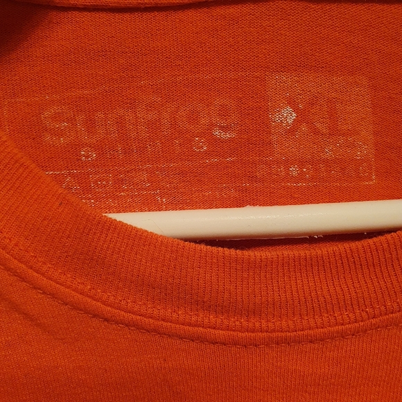SUNFROG "Everything Hurts And I'm  Dying" Orange Sickness Slogan T-shirt - Picture 4 of 4